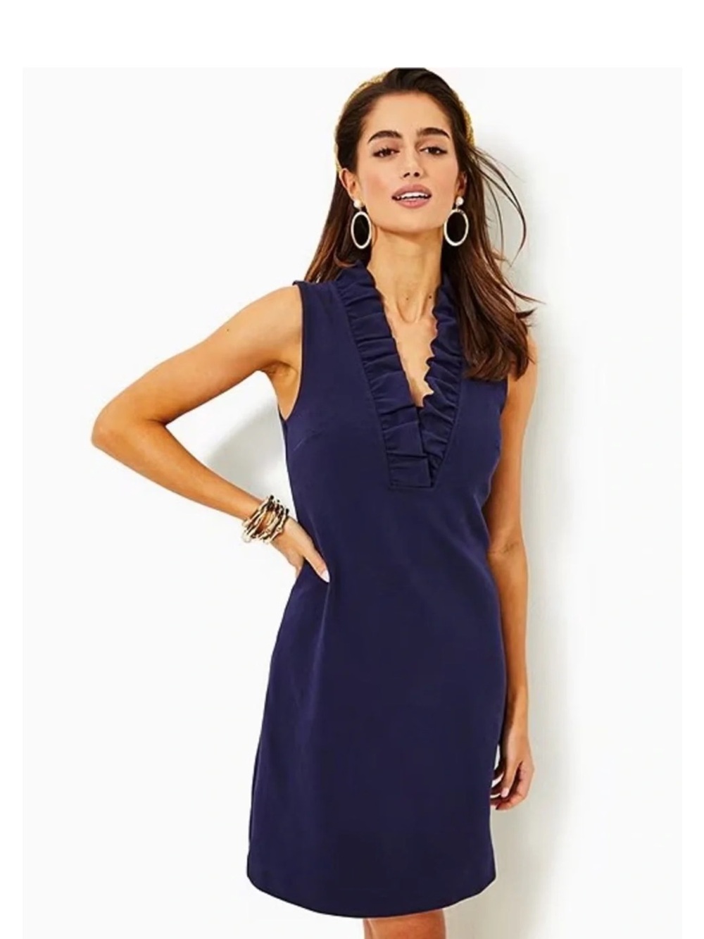 NWT Lilly Pulitzer Navy Tisbury Knit Sleeveless Pencil Dress Small